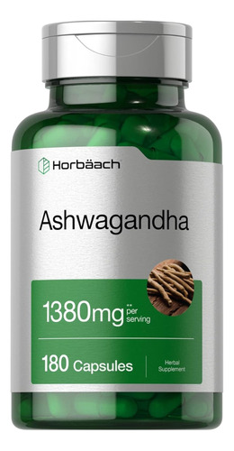 Ashwagandha 180 Capsulas  Americano Anti Stress 