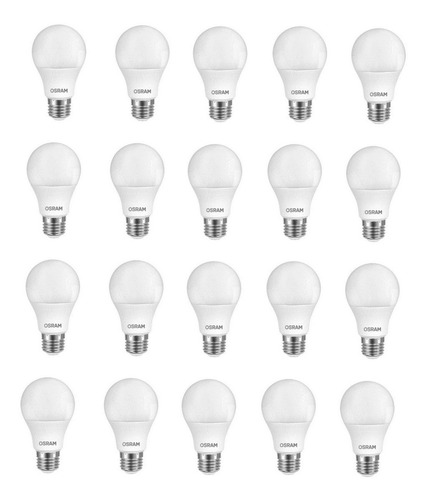 Imagen 2 de 8 de Lámpara Foco Led Osram Pack X 20 5w + 7w Luz Cálida