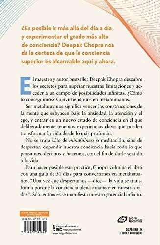 Metahumano / Metahuman Unleashing Your Infinite Potential, De Chopra Md, Dee. Editorial Grijalbo, Tapa Blanda En Español, 2020