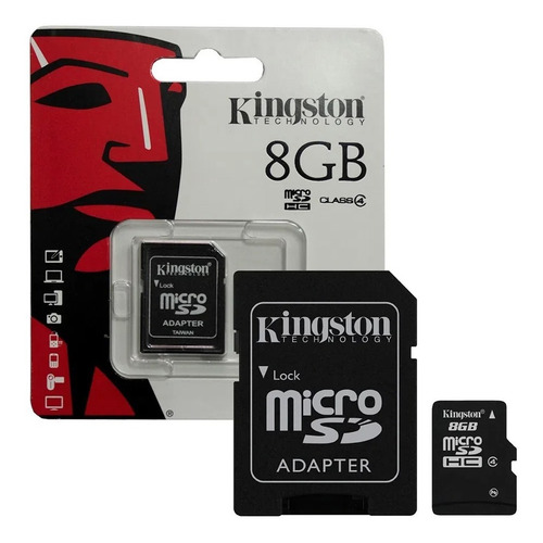 Memoria Micro Sd Kingston 8gb / Adaptador Tlf Clase 4
