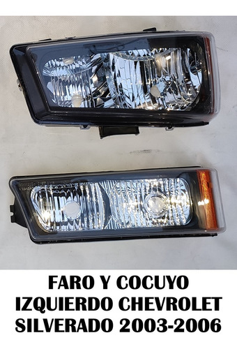 Faro Y Cocuyo Izquierdo Chevrolet Silverado-cheyenne 2003-06