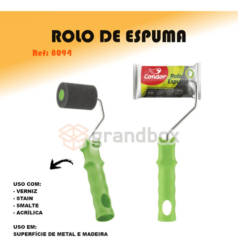 Rolo De Espuma P/ Pintura 5cm Condor Ref 8094