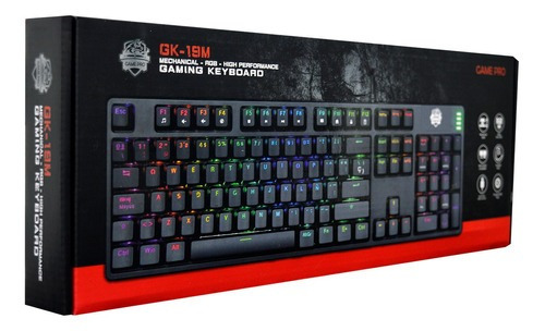 Teclado Gamer Game Pro GK-19M RGB Mecánico Switch Blue