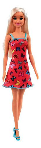 Boneca Barbie Fashion Vestido Borboleta Rosa - Mattel