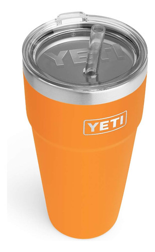 Vaso Yeti Rambler 750 Ml Aislada Con Popote, King Crab