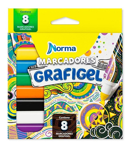 Marcadores Gráficos Grafigel X 8 Norma
