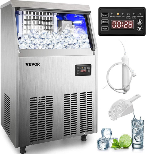 Máquina Fabricadora De Hielo Comercial 90 Lbs/24h Vevor