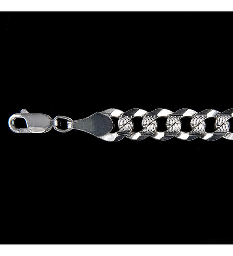 Cadena Hombre Barbada D 8mm-50cmplataley.925 Duodeluxejoyas®