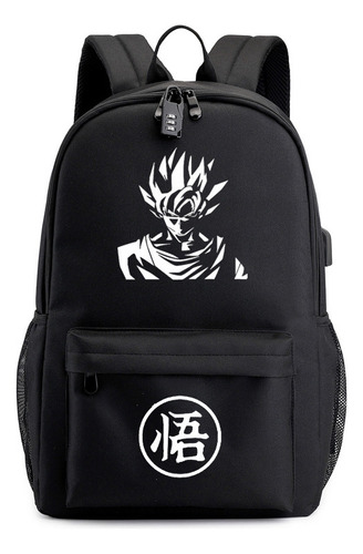 Mochila Wukong Luminosa Usb Dragon Ball Series De Larga J