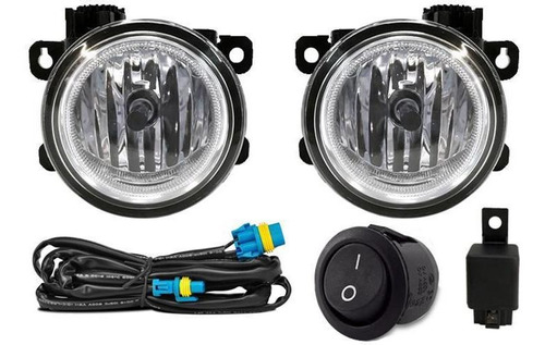 Kit Farol De Milha Neblina Fiat Mobi Interruptor Alternativo