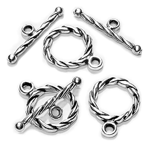 Silver Clasp Toggle Swirl Clasps Toggle Findings For Ne...