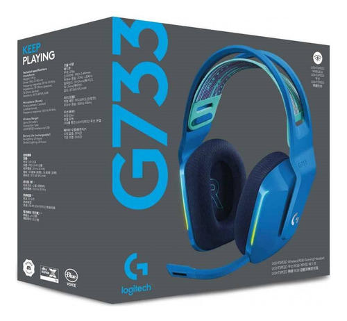 Imagen 2 de 4 de Auricular Wireless Logitech G733 +mouse G305 Lightspeed Azul