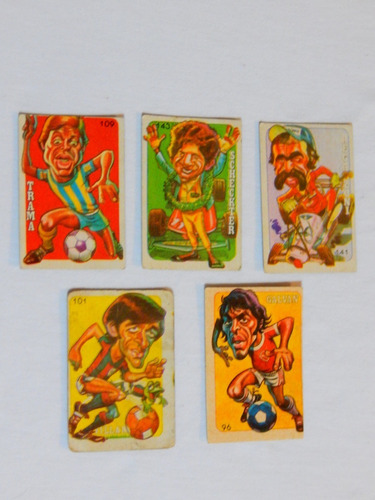 Figuritas Super Futbol Caricaturas Año 1978