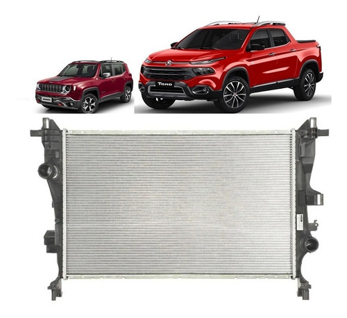 Radiador Água Fiat Toro Jeep Renegade 2.0 Diesel Automatico