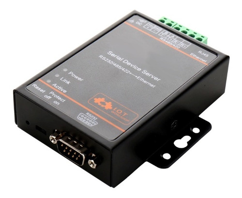 Convertidor Serial Rs232 Rs485 Rs422 A Ethernet Modbus Indus
