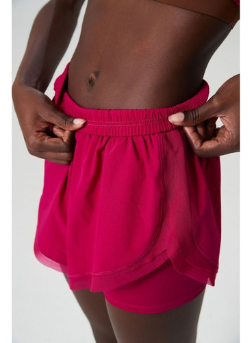 Pantalones Cortos De Yoga De Doble Capa Para Entrenamiento A