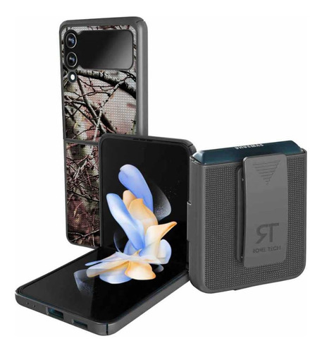 Funda Para Samsung Galaxy Z Flip 4 5g Con Clip - Camo Tree