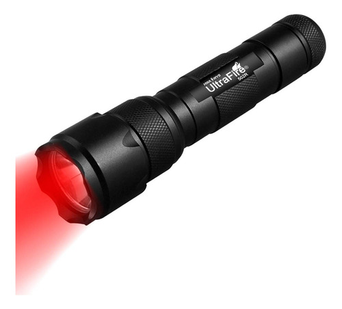 Linterna Led Luz Roja Con Zoom Ultrafire Wf-502r Impermeable