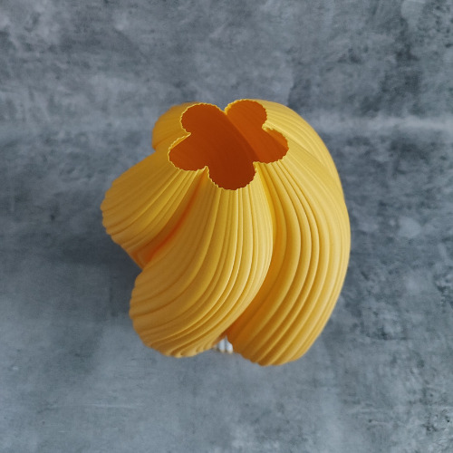 Lampara De Mesa - Velador 3d, Pragma Bodhi Cálido Blanco Y Amarillo Amarillo