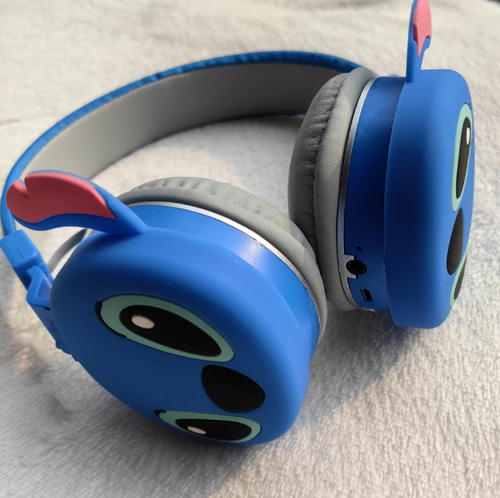 Audífono Bluetooth Stitch Para Iphone Samsung Xiaomi Azul Azul