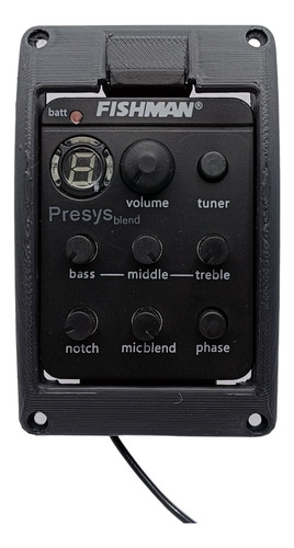 Kit Captador + Adaptador Fishman Para Preamp Cr-t 3t Crafter Cor Preto