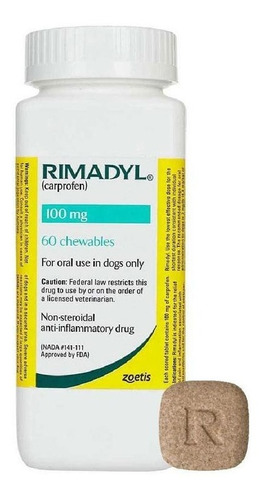 Rimadyl 100mg Antinflamatorio No Esteroideo X 60 Comprimidos
