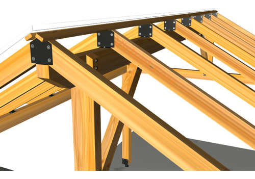 Soportes Para Vigas Y Tirantes De Madera A 45º (uc45-6)