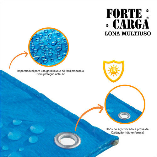 Lona Leve Forte Multiuso 30x9 Impermeável 300 Micras 9x30