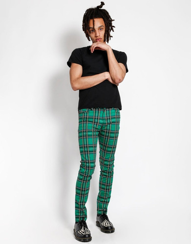 Pantalón Skinny Cuadros Unisex Tripp Nyc Punk Is7374p