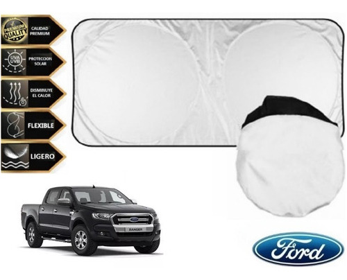 Cubre Sol Tapa Sol Parasol Con Ventosas Ford Ranger 2018