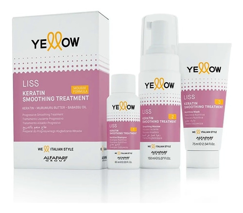 Kit Alfaparf Yellow Tratamiento Keratin - mL a $240