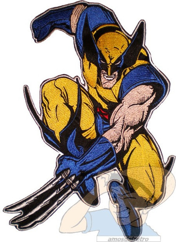 Parche Bordado X-men Wolverine Marvel Comics Para Espalda