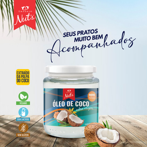 Óleo De Coco Extra Virgem - Empório Nut's - 200ml