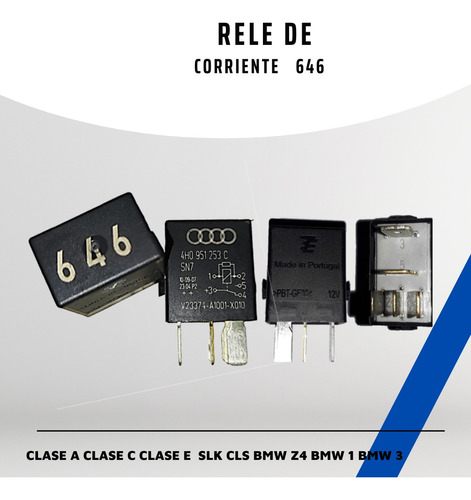 Rele 646 Mercedes Clase A C E Slk Cls Bmw Z4 Bmw 1 Y 3