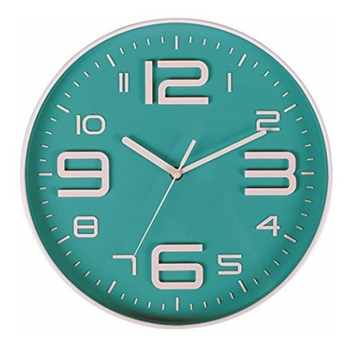 Kingerhome 10 Pulgadas Reloj De Pared Gran Numero 3d Silenc