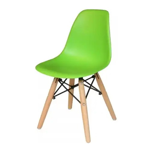 Silla Fija Eames Kd10 Para Comedor Cocina Restaurantes Verde