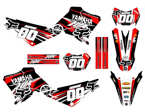 Adesivos Moto Cross Trilha Xtz 125 20mm Personalizada Lm246