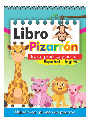 Libro Pizarrón Las Letras (español  Inglés)  Escribe Y Borra