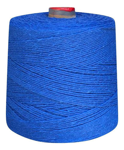 Barbante Eco Brasil 8 Fios 1 Kg Linha Tricô Crochê Coloridas Cor Azul Royal