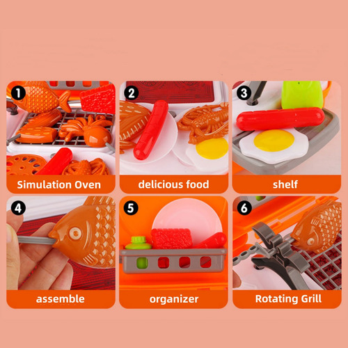 Set De Juego De Cocina Portátil De 39 Piezas