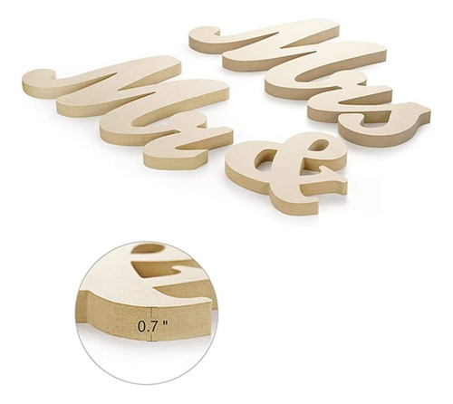 Letrero De Mr  Mrs Para Mesa De Boda, Letras Grandes De...