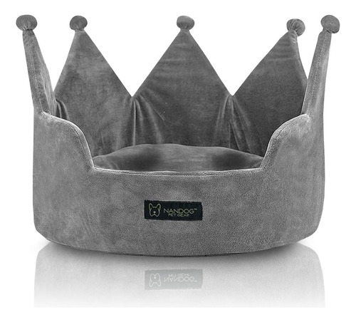 Nandog Pet Gear Crown Acogedora Colección De Camas Redondas 