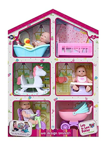 Jc Toys Lots To Love Babies - Con 3 Muñecas De Vinilo De 5 