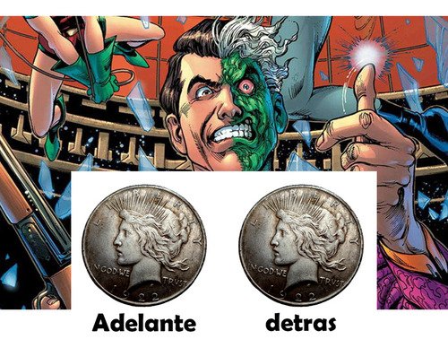 Dos Caras Harvey Dent Moneda Batman