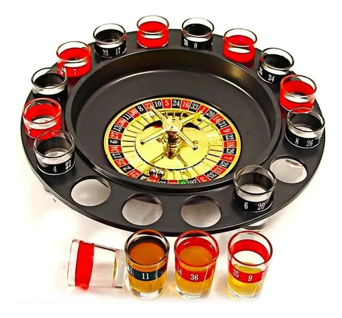 Ruleta De Shots Juego Mesa 16 Copas Juego De Fiesta Bebidas