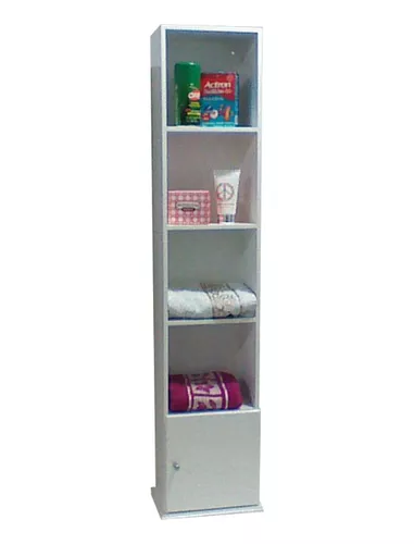 Mueble Organizador Para Baño 22 Cm Ax 15 Cm X 1,08 Mt Alto