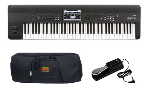 Teclado Sintetizador Korg Krome 73 Com Capa E Pedal Kit