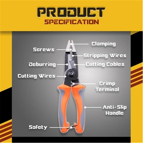 A Alicates De Electricista Multifuncionales Ss 6 En 1