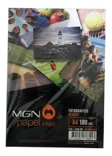 Papel Glossy Fotografico A4 180gr X 20 Hojas Zona Oeste