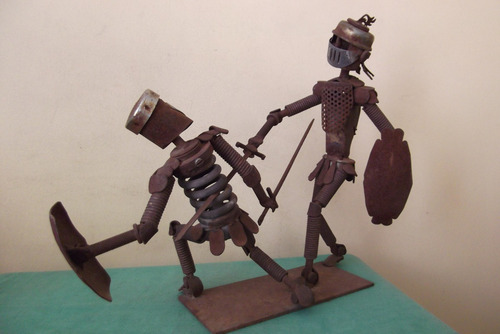 Antigua Artesanía En Fierro Reciclado. (Usado)